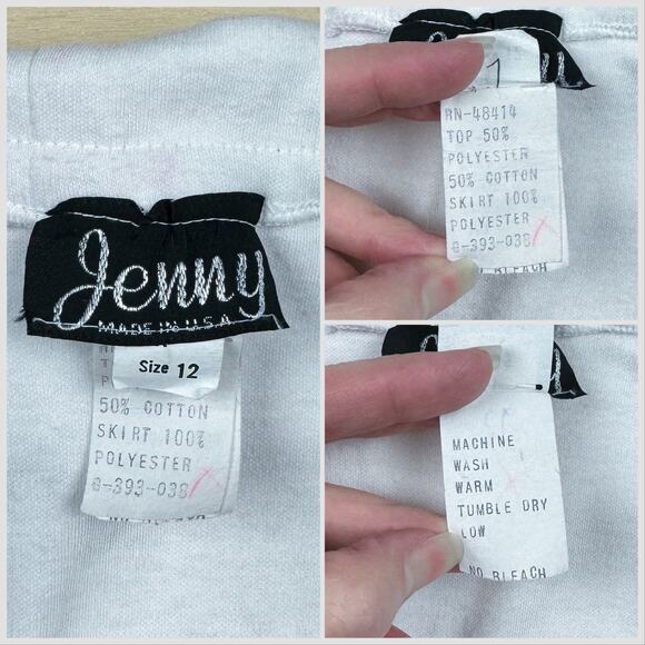 Vintage 1970s Black and White Off The Shoulder Fit and Flare Midi Dress - Picture 6 of 8